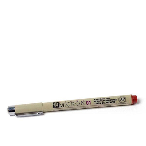 피그마 마이크론 01 브라운 펜